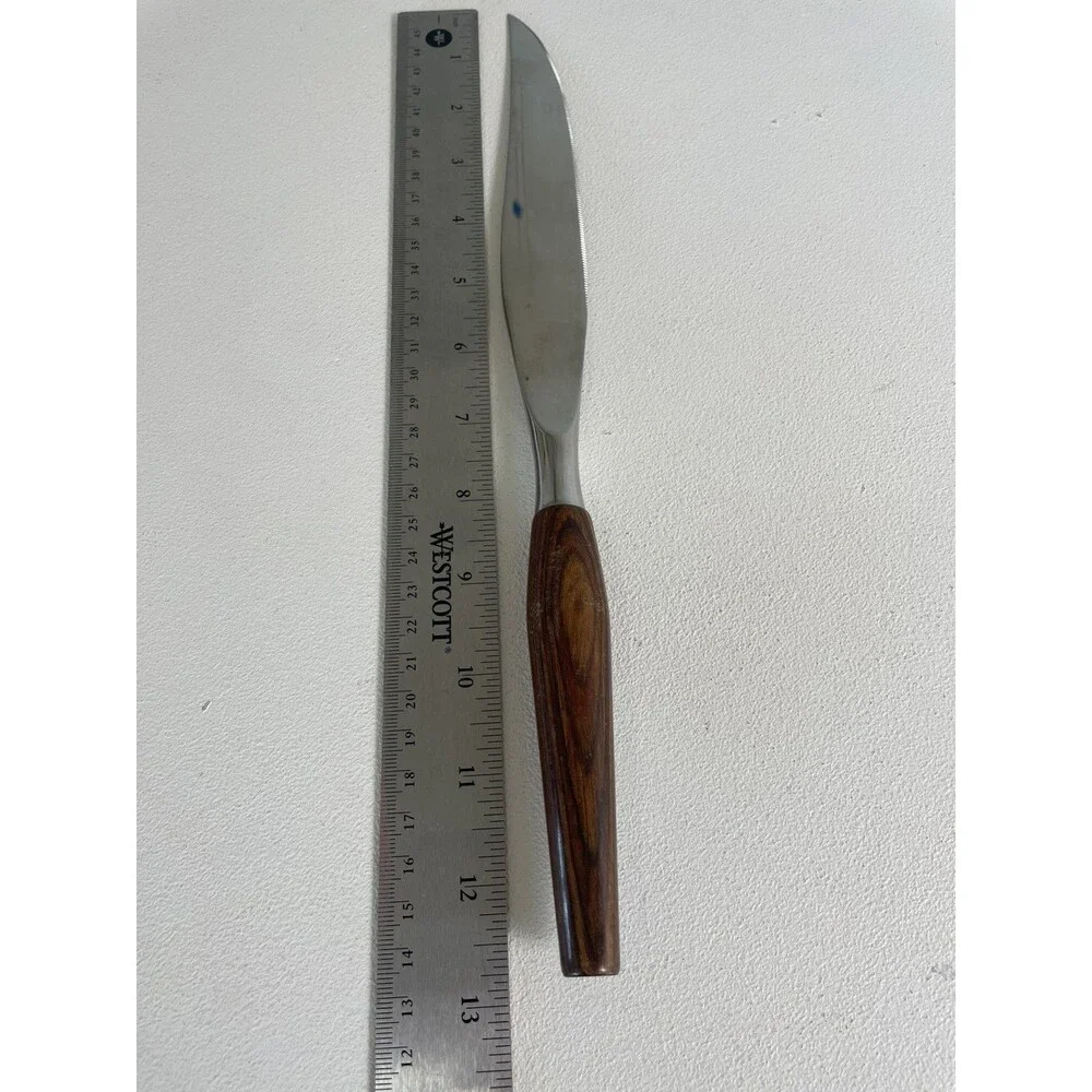Mode Danish VTG 13” Knife Wood Handle Stainless MCM Sheffield England BARGAIN